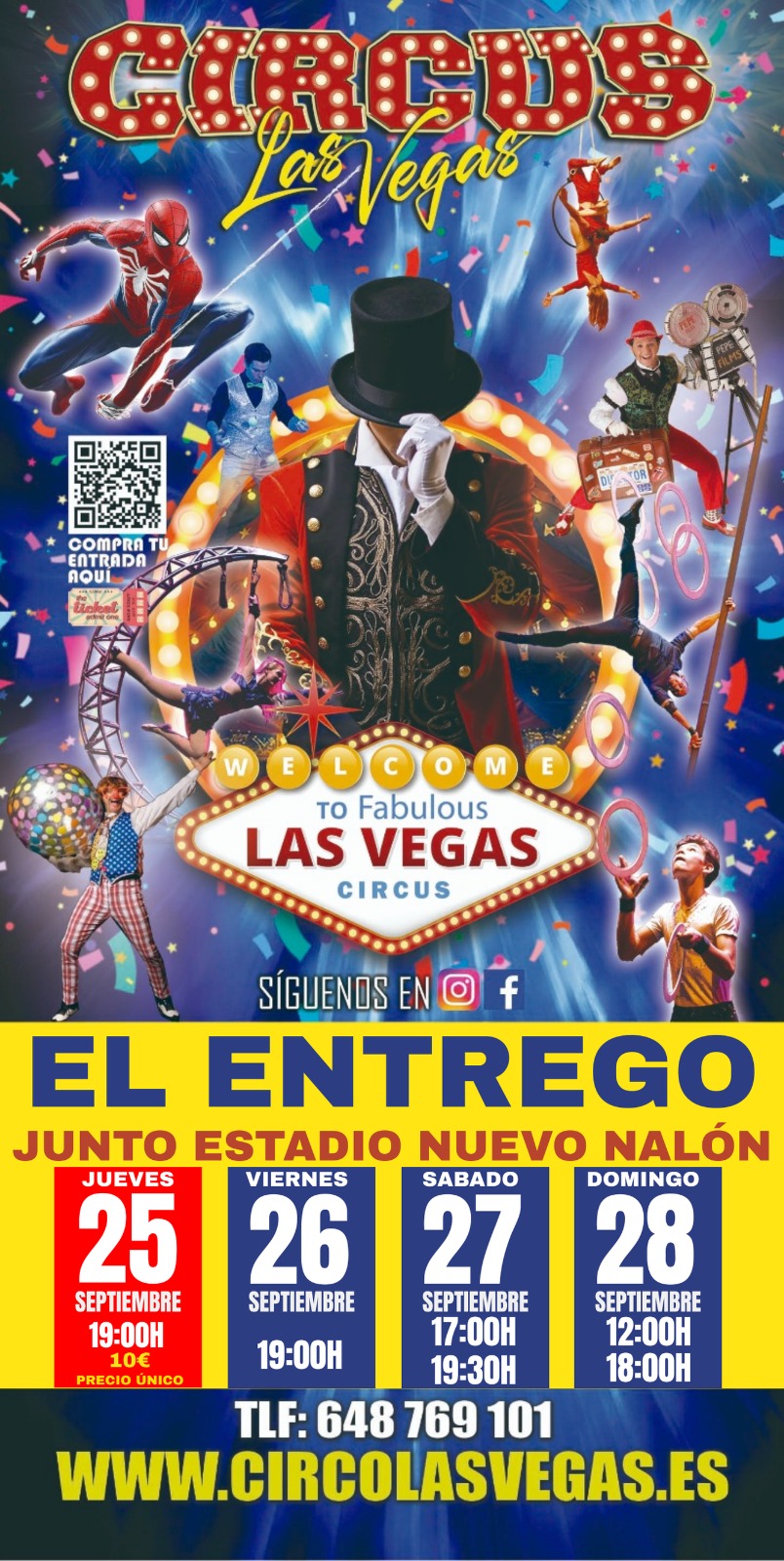 Circus Las Vegas llega a EL ENTREGO!!!!