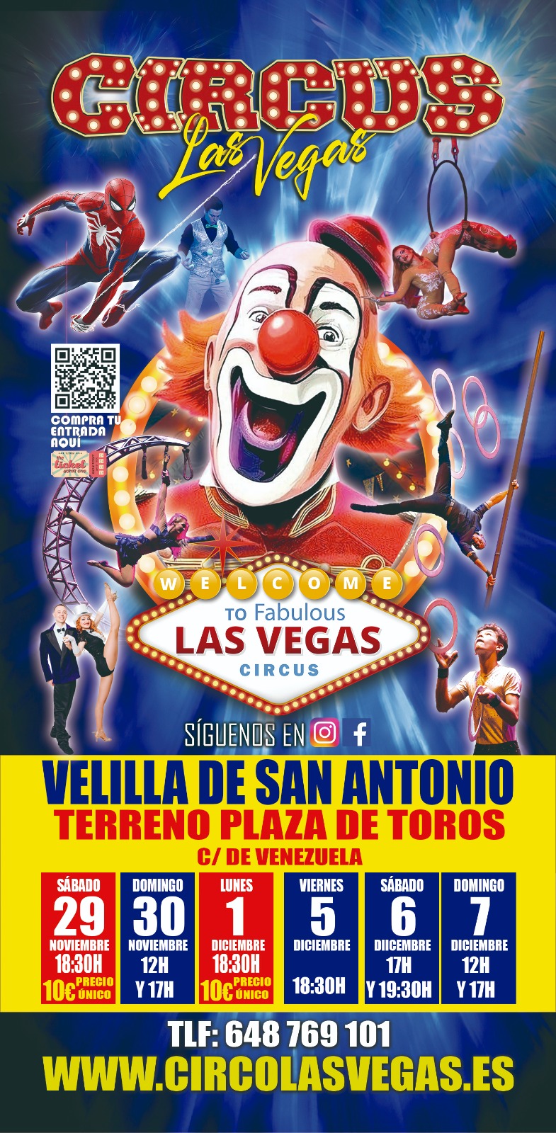 Circus Las Vegas llega a VELILLA DE SAN ANTONIO!!!!